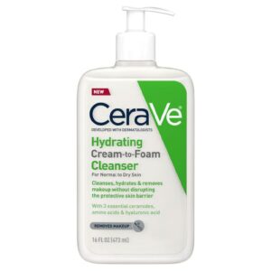 Cerave Hydrating Cream-To-Foam Cleanser (473Ml)