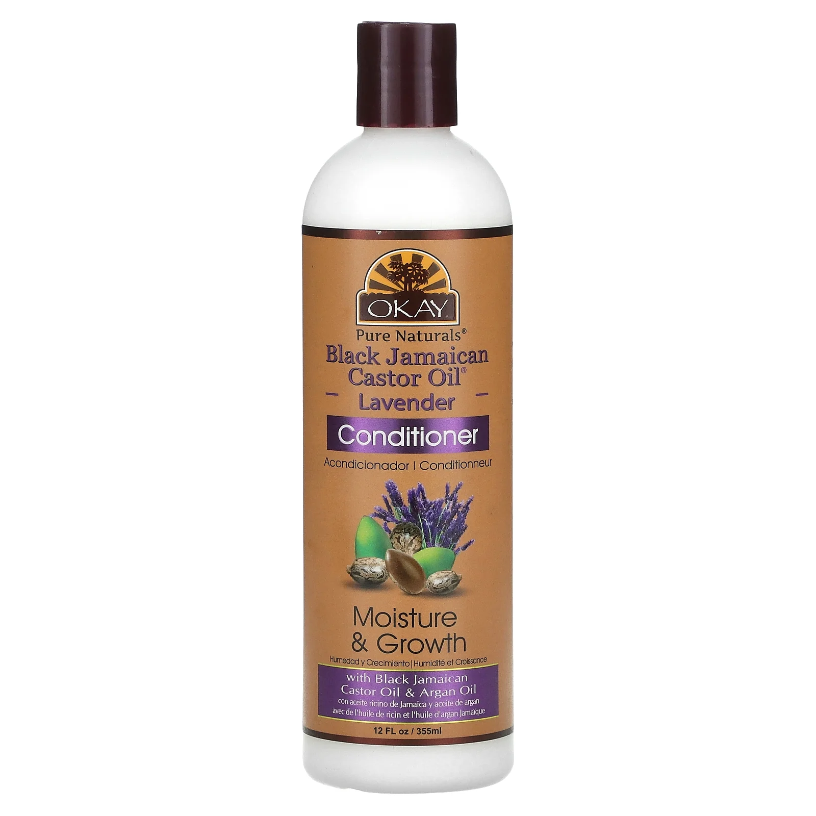 Okay Pure Natural Black Jamaican Castor Oil Lavender Conditioner (355Ml)