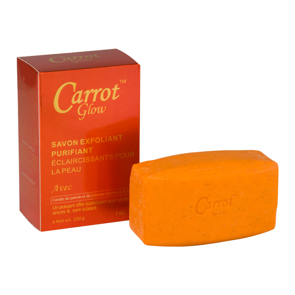 Carrot Glow Savon Exfoliant Purifiant Soap