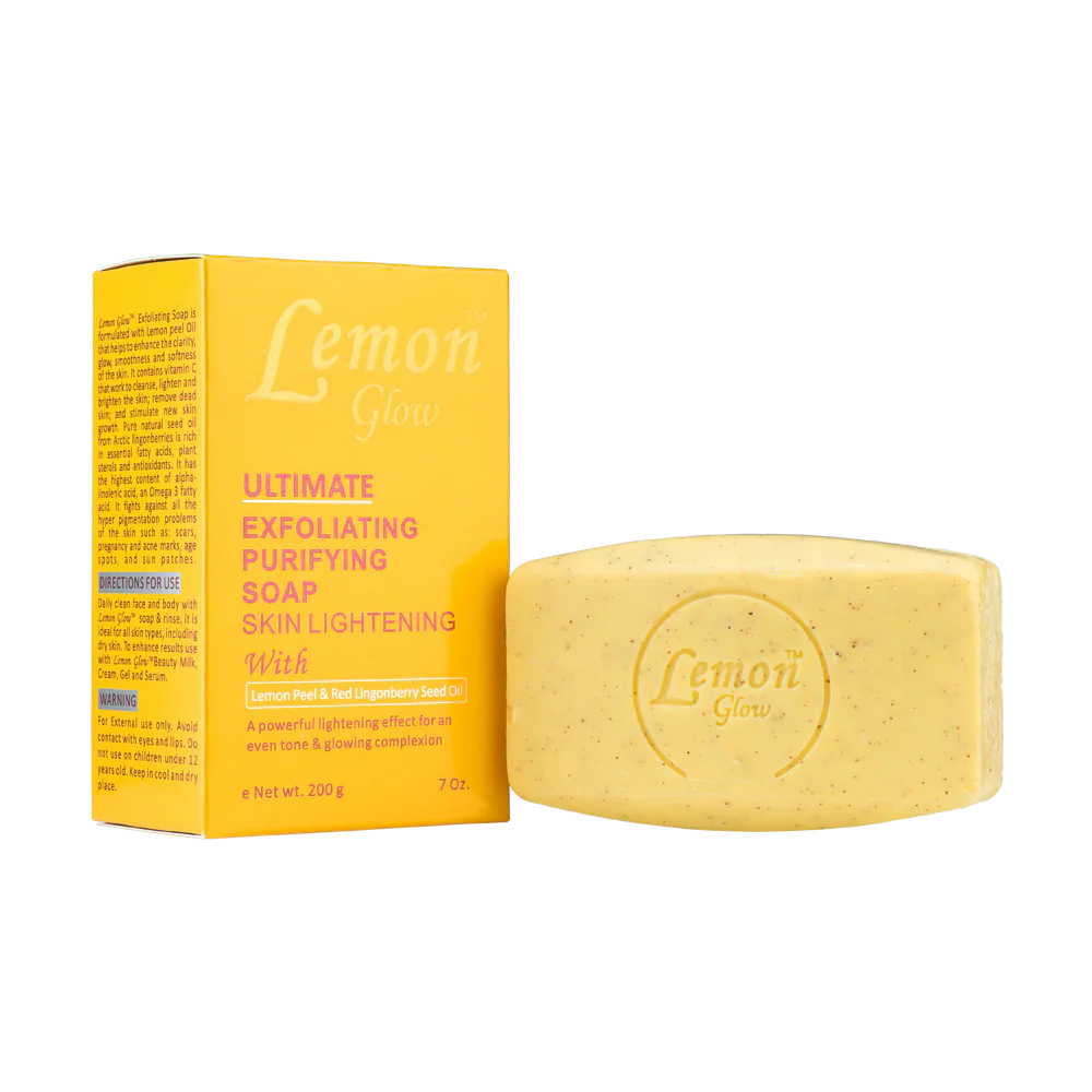 Lemon Glow Ultime Savon Exfoliant Purifiant Soap