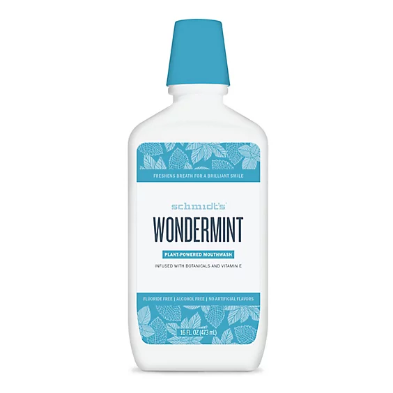 Schmidts Wondermint Plant -Powered Mouthwash Infused With Botanicals And Vitamin